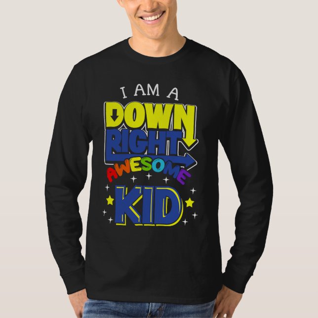 Camiseta Down Right Awesome Chromosome Trisonomy 21 Syndrom (Frente)
