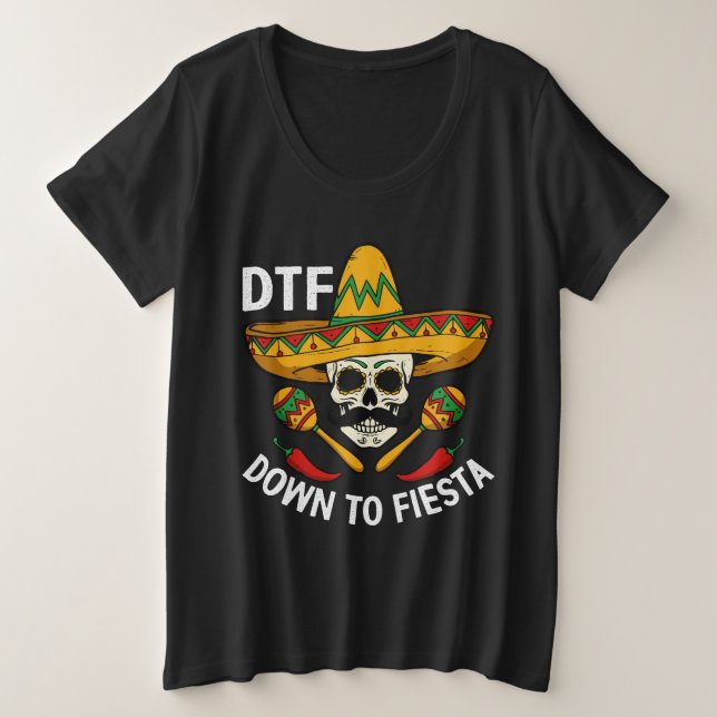 Camiseta Down to Fiesta (Frente do Design)