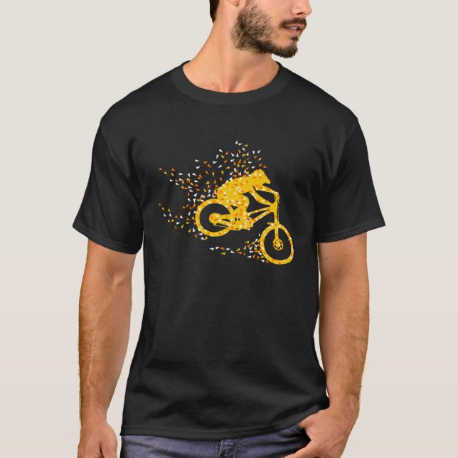 Camiseta Downhill Geometry Polygon MTB Mountain Bike Bike P (Frente)