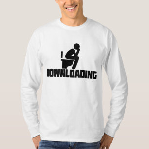 Camiseta Download - Pooping Engraçado do Toilet