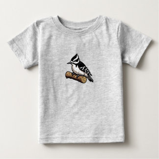 Camiseta Downy Woodpecker bird Baby Fine Jersey T Shirt