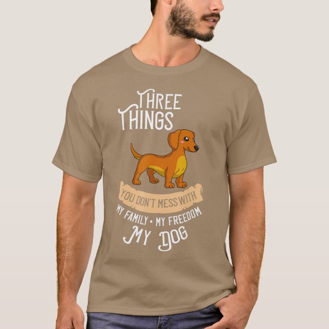 Camiseta Doxie Dachshund Dog Puppies Proprietário Lover _23 (Frente)