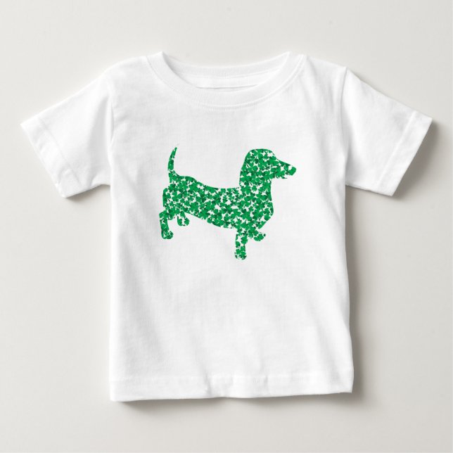 Camiseta Doxie-in-Shamrocks (Frente)