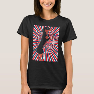 Camiseta Doxie Independence Day Cute Dachshund Wiener Dog