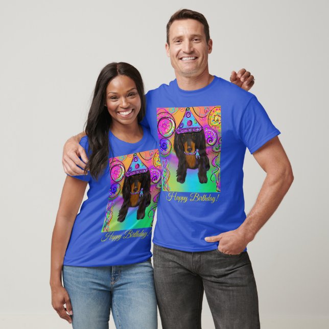 CAMISETA DOXIE PRETO & MARROM DE CABELO COMPRIDO     (Unissex)