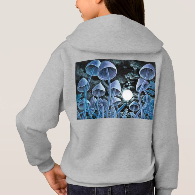 Camiseta Doze cogumelos mágicos na lua de cheio (Verso)