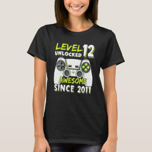 Camiseta Doze crianças de 12 anos BDay Gamer 12 de 12 anos