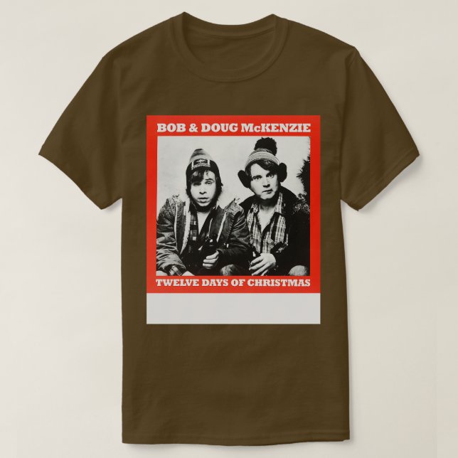 Camiseta Doze dias de Natal Bob Doug SCTV (Frente do Design)