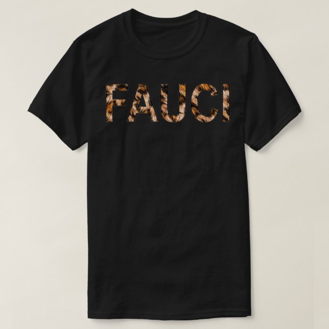 Camiseta Dr. Anthony Fauci Equipe Ciência Leopard Cute (Frente do Design)