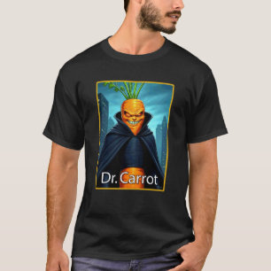 Camiseta Dr Cenoura Vilão Mau Vegano