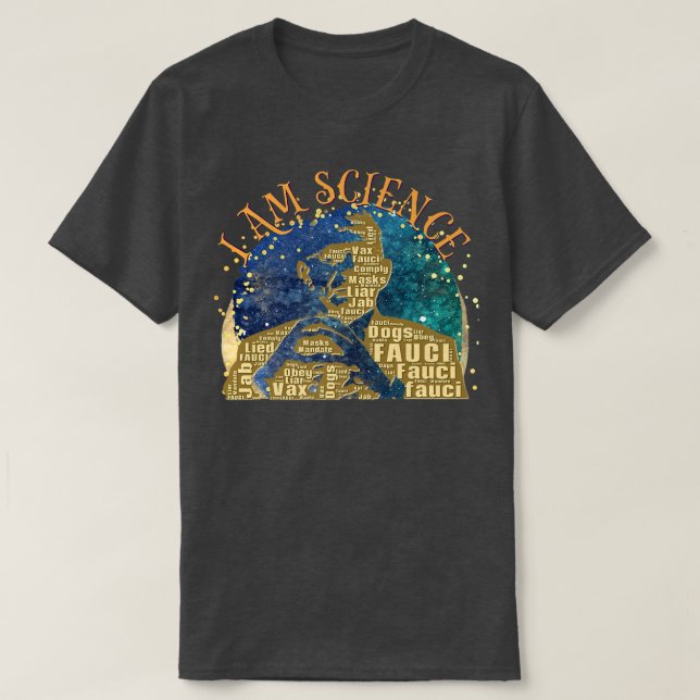 Camiseta Dr Fauci I Am Science Space Alien anti Mandate Arr (Frente do Design)