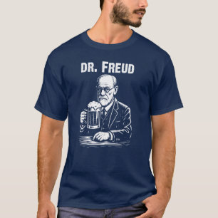 Camiseta Dr. Freud com Ilustração de Cerveja