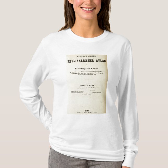 Camiseta Dr. Heinrich Berghaus do frontispício (Frente)