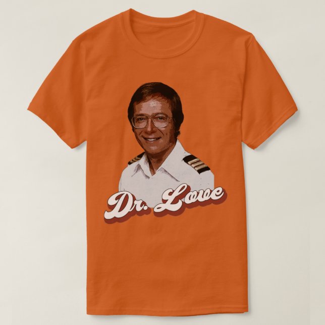 Camiseta Dr. Love Doc Bricker do Barco do Amor (Frente do Design)