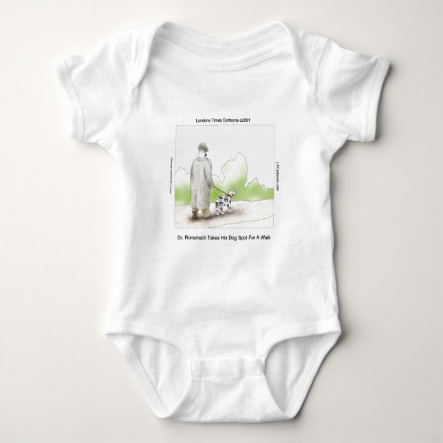 Camiseta Dr Rorschach Leva o Cachorro Spot para um Passeio  (Frente)