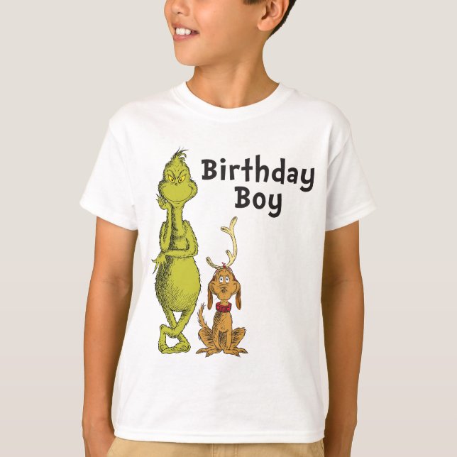 Camiseta Dr. Seuss | Aniversário de Inverno do Grinch (Frente)