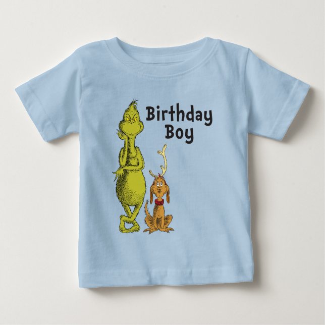 Camiseta Dr. Seuss | Aniversário de Inverno do Grinch (Frente)