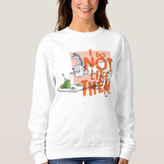 Camiseta Dr. Seuss Cara-Eu-Sou "Eu Não Gosto" (Frente)