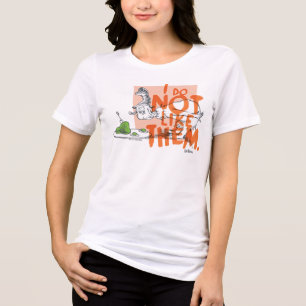 Camiseta Dr. Seuss Cara-Eu-Sou "Eu Não Gosto"