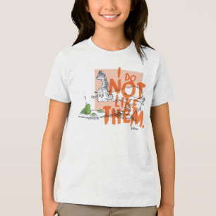 Camiseta Dr. Seuss Cara-Sou-Eu "Eu Não Gosto"