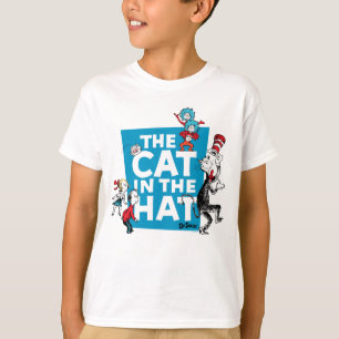 Camiseta Dr. Seuss   Cat no logotipo Hat - Caracteres