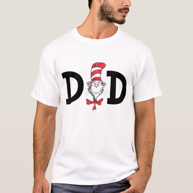 Camiseta Dr. Seuss Cat no Pai do Chapéu (Frente)