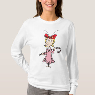 Camiseta Dr. Seuss Cindy-Lou Who - Holding Candy Cane