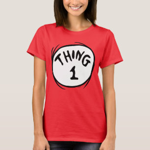 Camiseta Dr. Seuss   Coisa 1 Coisa 2 - Coisa 1