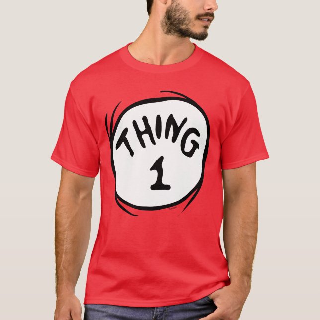 Camiseta Dr. Seuss | Coisa Um Coisa Dois - Coisa Um (Frente)