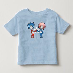 Camiseta Dr. Seuss   Coisa Um Coisa Dois Gráfico Patriótico