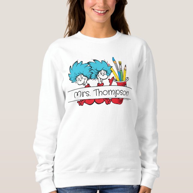 Camiseta Dr. Seuss | Coisa Um Nome De Professor (Frente)