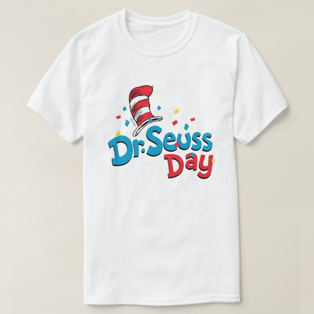 Camiseta Dr. Seuss Day | Confetti (Frente do Design)