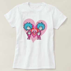 Camiseta Dr. Seuss Dia dos Namorados Coisa Um Coisa Dois