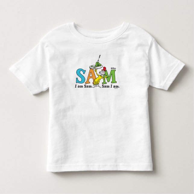 Camiseta Dr. Seuss Eu Sou Sam. Sam, Estou. (Frente)