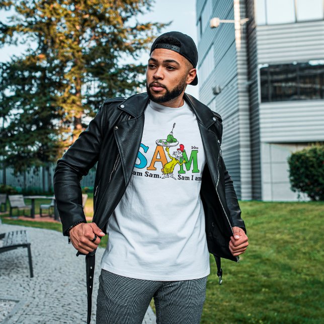 Camiseta Dr. Seuss Eu Sou Sam. Sam, Estou. (Criador carregado)