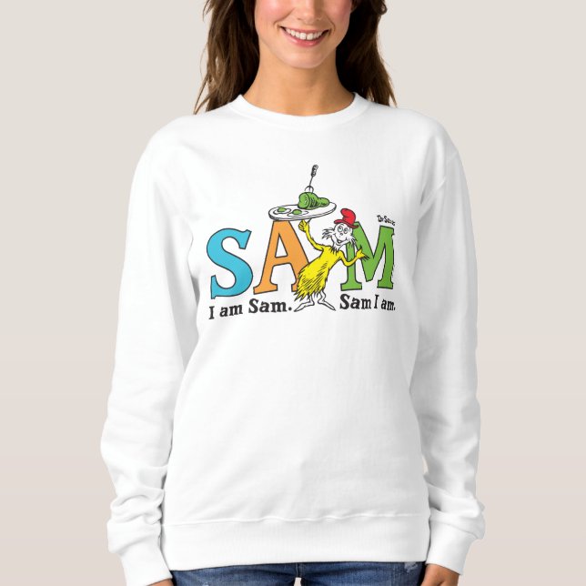 Camiseta Dr. Seuss Eu Sou Sam. Sam, Estou. (Frente)
