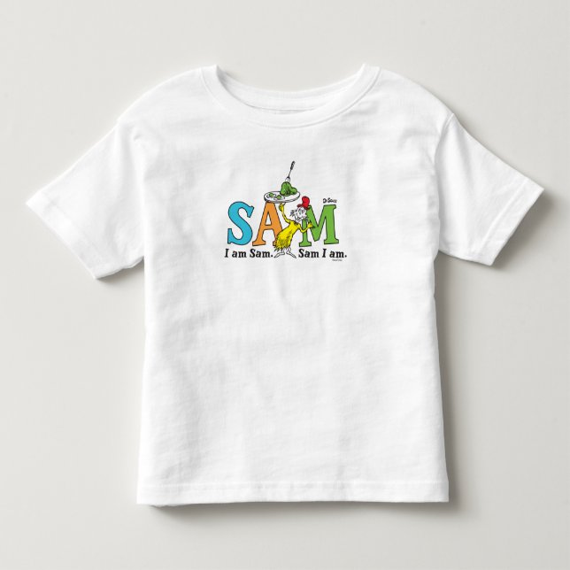 Camiseta Dr. Seuss | Eu sou Sam. Sam eu sou. (Frente)
