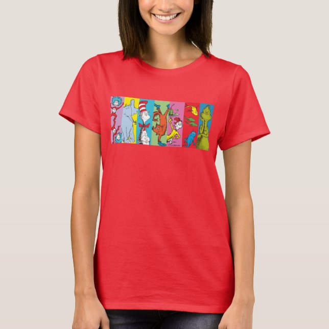 Camiseta Dr. Seuss | Fatia de Caracteres (Frente)