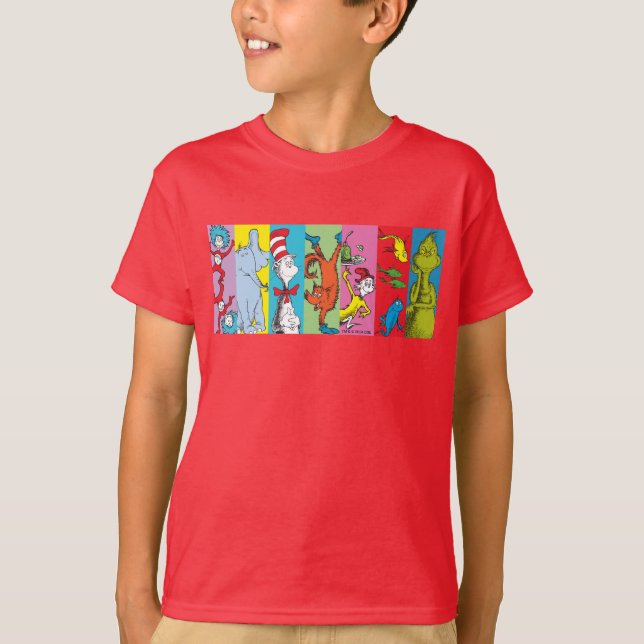 Camiseta Dr. Seuss | Fatia de Caracteres (Frente)