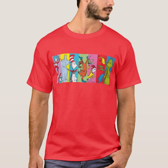 Camiseta Dr. Seuss | Fatia de Personagem (Frente)