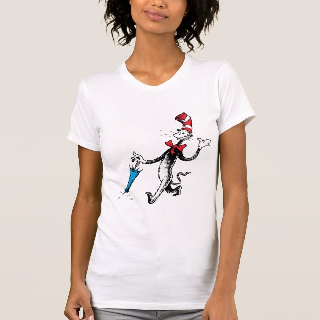 Camiseta Dr. Seuss | Gato na Marcha dos Guarda-chuvas (Frente)