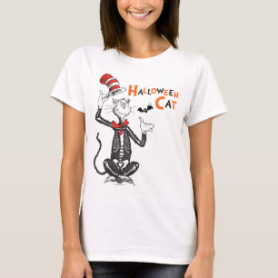 Camiseta Dr. Seuss Gato no Chapéu de Halloween