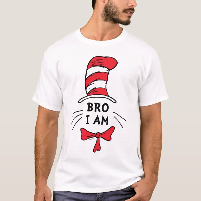 Camiseta Dr. Seuss | Gato no Chapéu - Irmão (Frente)