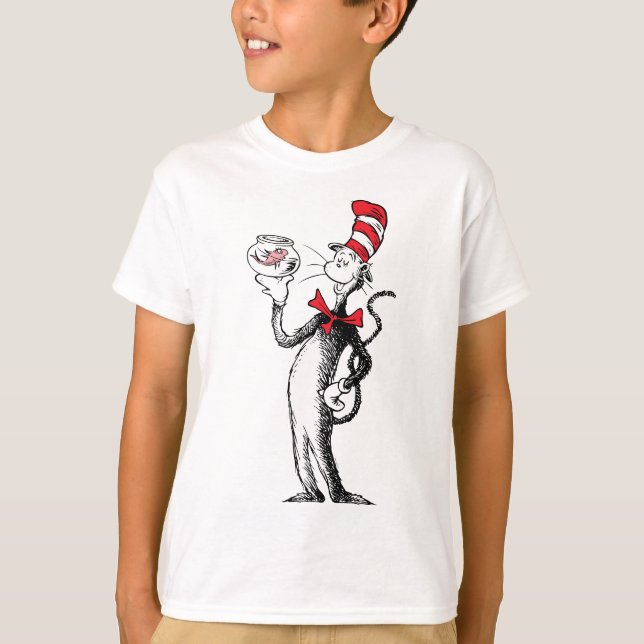 Camiseta Dr. Seuss | Gato no Chapéu & Krinklebine (Frente)