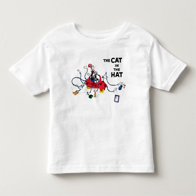 Camiseta Dr. Seuss | Gato no Chapéu Limpa (Frente)