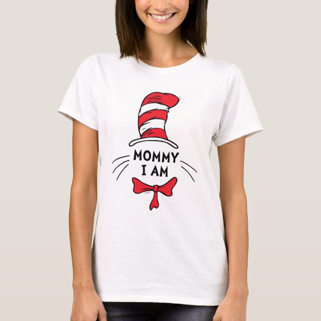Camiseta Dr. Seuss | Gato no Chapéu - Mamães (Frente)