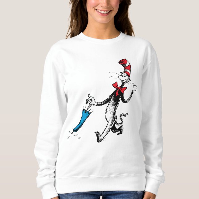 Camiseta Dr. Seuss | Gato no Chapéu Passeio de Guarda-chuva (Frente)