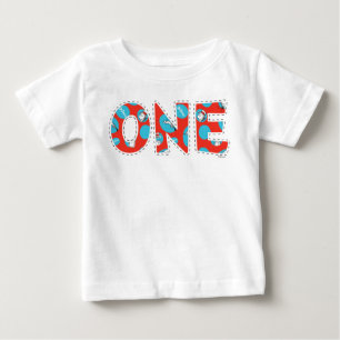 Camiseta Dr. Seuss Gato no Chapéu Primeiro Aniversário