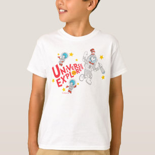 Camiseta Dr. Seuss Gato no Explorador do Universo do Chap