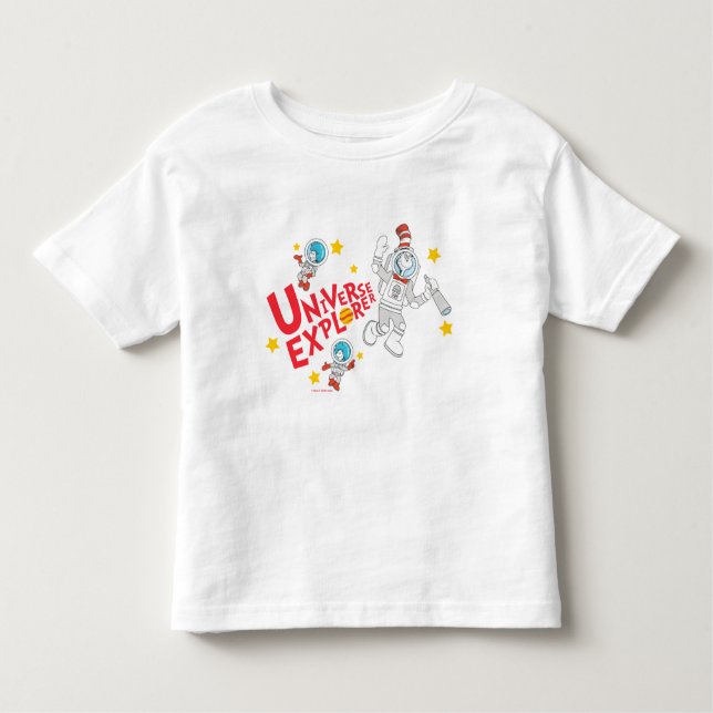Camiseta Dr. Seuss | Gato no Explorador do Universo do Chap (Frente)